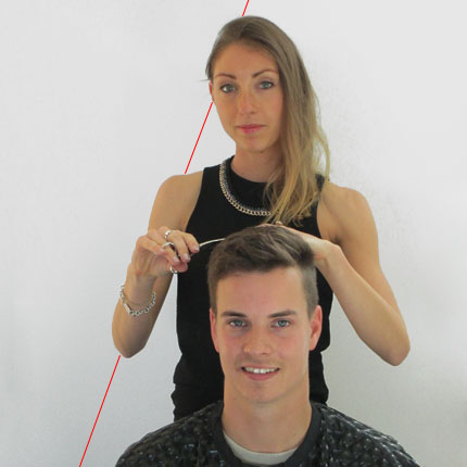 offset handle hairdressing scissor